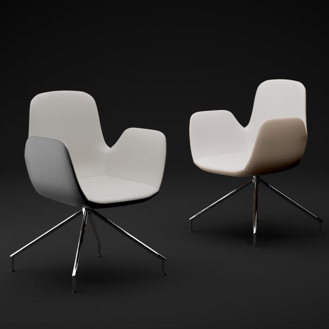 chair bt design daisy type 5 3D Модель .c4d .max .obj .3ds .fbx .stl .blend 