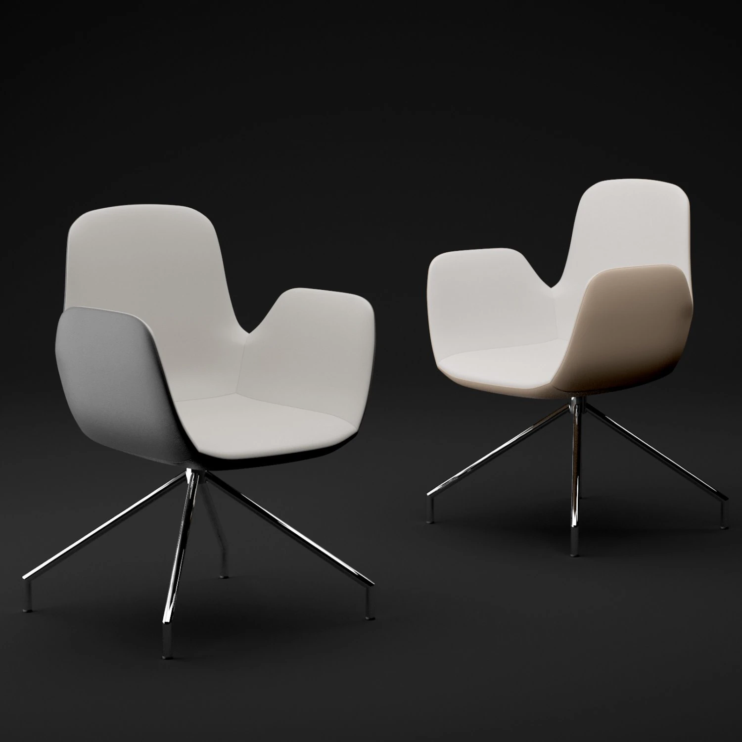 chair bt design daisy type 5 3D Model .c4d .max .obj .3ds .fbx .stl .blend 