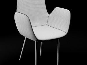 chair bt design daisy type 6 3D मॉडल