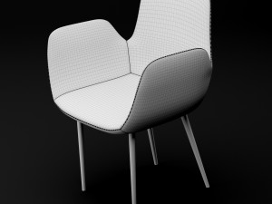 chair bt design daisy type 6 3D मॉडल
