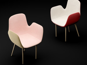chair bt design daisy type 6 3D मॉडल