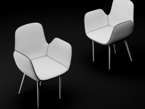 chair bt design daisy type 6 3D मॉडल