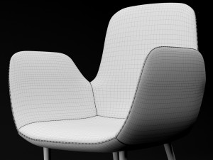 chair bt design daisy type 6 3D मॉडल