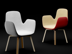 chair bt design daisy type 7 3D Model
