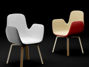 silla bt dise&ntilde;o margarita tipo 7 Modelo 3D