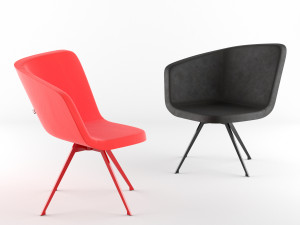 chair bt design domino type 1 3D Model