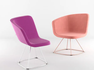 стілець bt design domino type 2 3D Модель