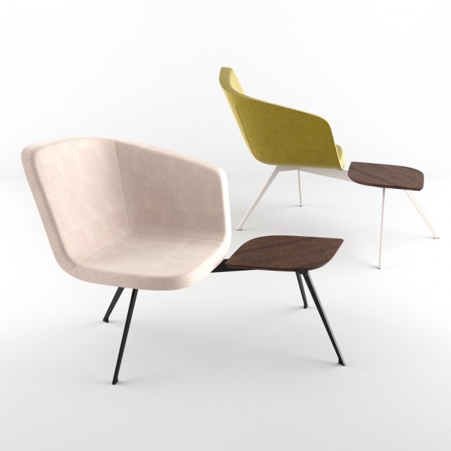 chair bt design domino type 4 3D मॉडल .c4d .max .obj .3ds .fbx .stl .blend 