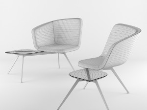 chair bt design domino type 4 3D मॉडल