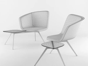 chair bt design domino type 4 3D Model