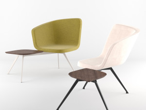chair bt design domino type 4 3D मॉडल