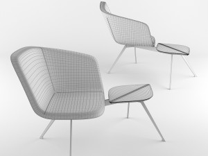 chair bt design domino type 4 3D मॉडल