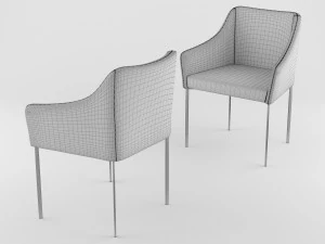 chair bt design kets set 2 3D Model