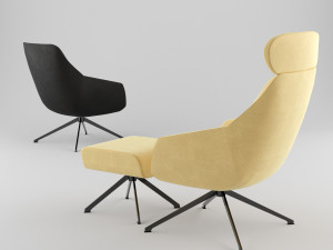 armchair bt design lamy set 2 3D 모델