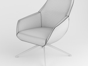armchair bt design lamy set 2 3D 모델