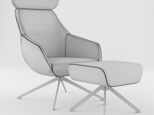 armchair bt design lamy set 2 3D 모델
