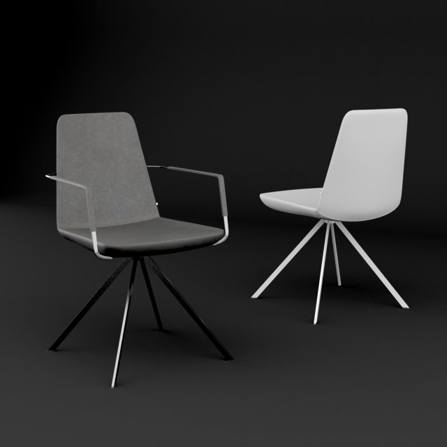 chair bt design pera set 1 3D Модель .c4d .max .obj .3ds .fbx .stl .blend