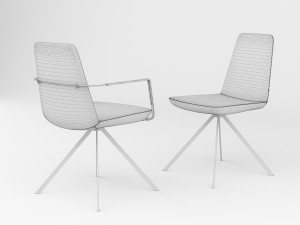 chair bt design pera set 1 3D Модель