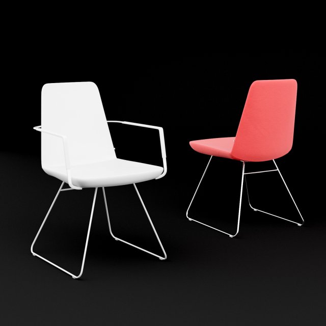 chair bt design pera set 2 3D Модель .c4d .max .obj .3ds .fbx .stl .blend