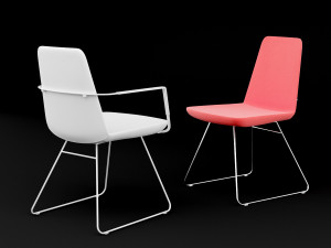 chair bt design pera set 2 3D Модель