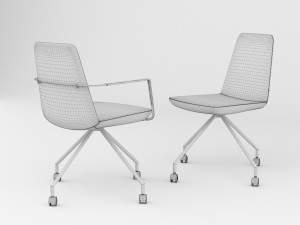 chair bt design pera set 3 3D Модель