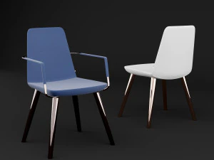 チェア bt デザイン ペラ セット 4 3Dモデル