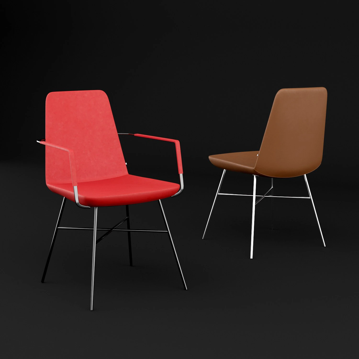 chair bt design pera set 5 3D Model .c4d .max .obj .3ds .fbx .stl .blend
