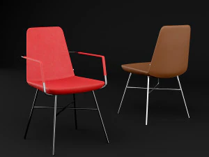 krzesło bt design w zestawie 5 Model 3D