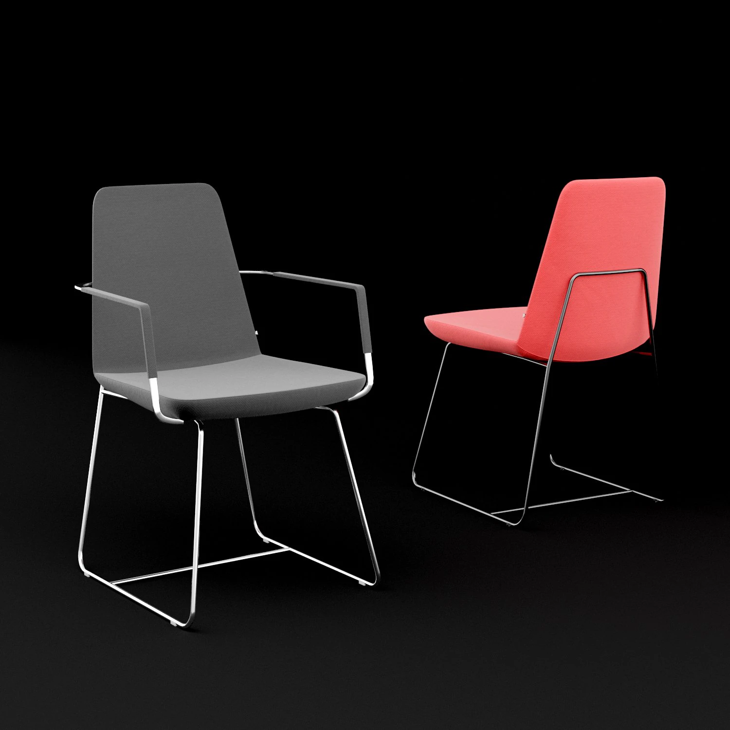chair bt design pera set 6 3D Model .c4d .max .obj .3ds .fbx .stl .blend 