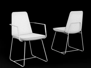 chair bt design pera set 6 3D Model