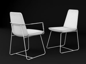 chair bt design pera set 6 3D Model