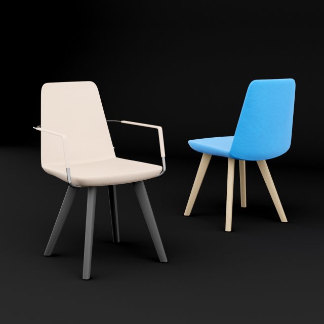 chair bt design pera set 7 Model 3D .c4d .max .obj .3ds .fbx .stl .blend