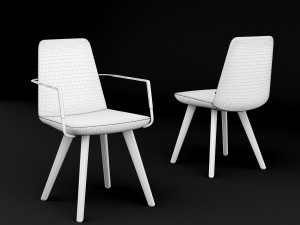 chair bt design pera set 7 Model 3D
