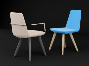 chair bt design pera set 7 3D Model