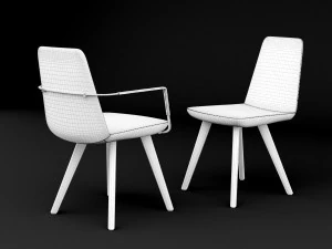 chair bt design pera set 7 3D Model