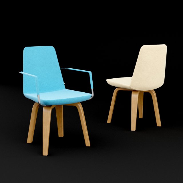 chair bt design pera set 8 3D Model .c4d .max .obj .3ds .fbx .stl .blend
