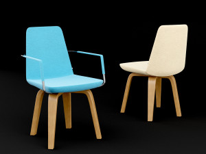 chair bt design pera set 8 Model 3D
