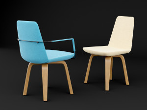 chair bt design pera set 8 3D Modell