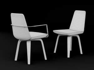 chair bt design pera set 8 3D Modell