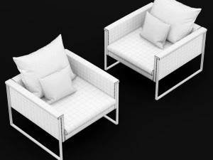 sedia go large singola bt design Modello 3D