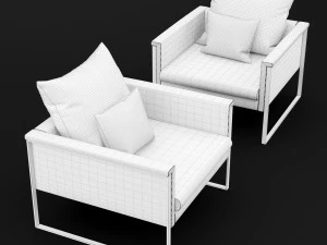 sedia go large singola bt design Modello 3D