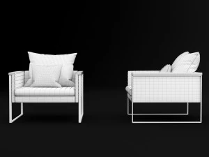 sedia go large singola bt design Modello 3D