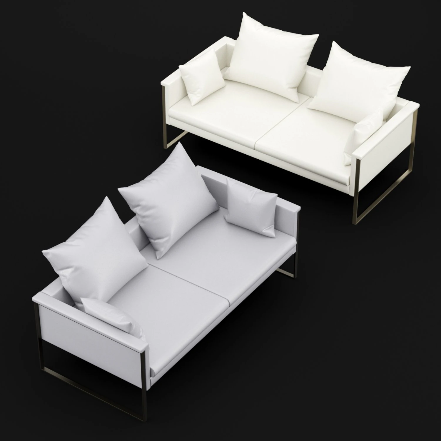sofa go large double bt design 3D Model .c4d .max .obj .3ds .fbx .stl .blend 
