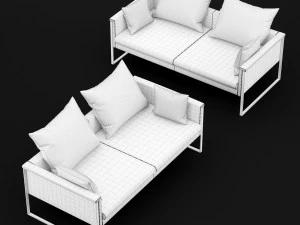 sofa go large double bt design 3D Model