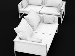 sofa go large double bt design 3D Model