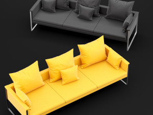 sofa go large triple bt design 3D Model