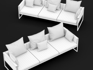 sofa go large triple bt design Modelo 3D
