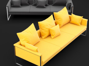 sofa go large triple bt design Modelo 3D