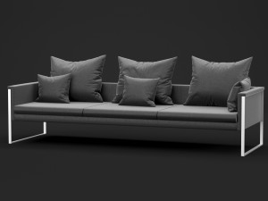 sofa go large triple bt design Modelo 3D