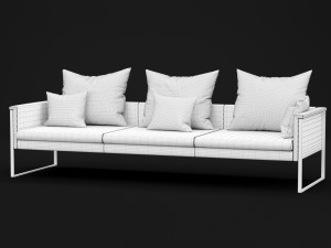 sofa go large triple bt design Modelo 3D